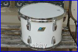 70s/80s LUDWIG CLASSIC Chicago Era 14 WHITE CORTEX TOM for YOUR DRUM SET! R37