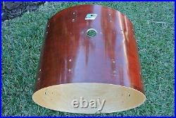 70s/80s Ludwig USA 22 BASS DRUM SHELL in RED MAHOGANY for YOUR DRUM SET! #E695
