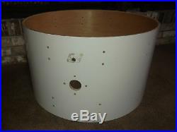 70s LUDWIG 24 CLASSIC 6-PLY WHITE CORTEX BASS DRUM SHELL for DRUM SET