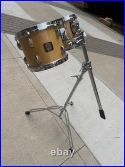 8 AND 10 Gretsch Drums Square Badge and VINTAGE Double Tom Stand BAD PART #CH1