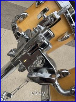 8 AND 10 Gretsch Drums Square Badge and VINTAGE Double Tom Stand BAD PART #CH1