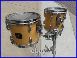 8 AND 10 Gretsch Drums Square Badge and VINTAGE Double Tom Stand BAD PART #CH1