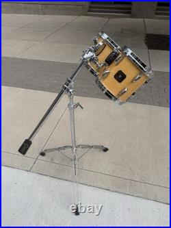 8 AND 10 Gretsch Drums Square Badge and VINTAGE Double Tom Stand BAD PART #CH1