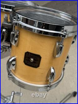 8 AND 10 Gretsch Drums Square Badge and VINTAGE Double Tom Stand BAD PART #CH1
