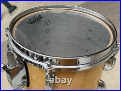 8 AND 10 Gretsch Drums Square Badge and VINTAGE Double Tom Stand BAD PART #CH1