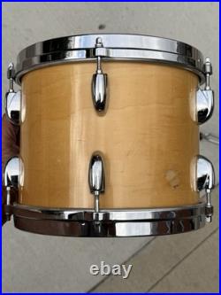 8 AND 10 Gretsch Drums Square Badge and VINTAGE Double Tom Stand BAD PART #CH1
