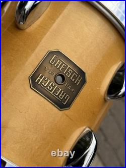 8 AND 10 Gretsch Drums Square Badge and VINTAGE Double Tom Stand BAD PART #CH1