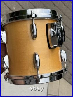 8 AND 10 Gretsch Drums Square Badge and VINTAGE Double Tom Stand BAD PART #CH1