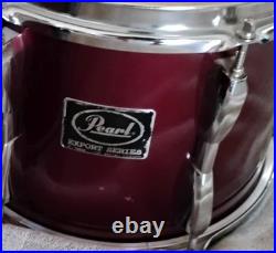 8 and 10 Peral Export Rack Toms with Mounting Hardware Used