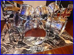8 piece Tama Swingstar drum set/cymbals, throne, snare, harware, &more