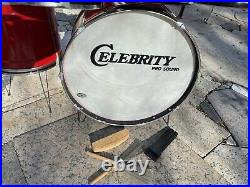 80's Vintage Noble and Cooley Tin 5 pc. Drum Set Celebrity Pro Sound USA Made