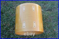 80s LUDWIG 14 NATURAL MAPLE 6-PLY CLASSIC POWER TOM SHELL fr YOUR DRUM SET i562