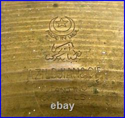 A ZILDJIAN & CIE Constantinople drum set cymbal 18 vintage made in USA