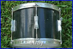 ADD this 1960's LUDWIG 12 BLACK LACQUER CLUB DATE TOM to YOUR DRUM SET! #F390