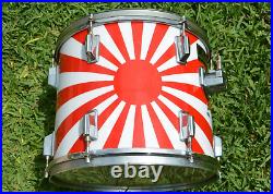 ADD this 1984 PEARL EXPORT 13 ICHIBAN RISING SUN TOM to YOUR DRUM SET! J108