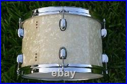 ADD this GRETSCH 12 CATALINA CLUB VINTAGE WHITE PEARL TOM to YOUR DRUM SET R148