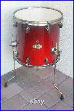 ADD this LUDWIG EPIC SERIES 14 FLOOR TOM in RED FADE to YOUR DRUM SET