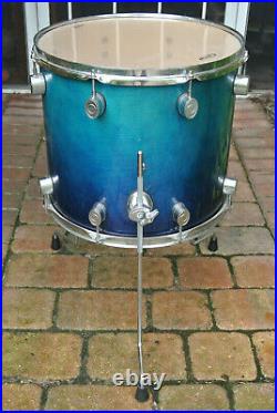 ADD this PDP by DW FX SERIES 16 BLUE FADE FLOOR TOM to YOUR DRUM SET TODAY F956