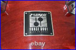ADD this SONOR FORCE 3001 RED LACQUER 14 TOM to YOUR DRUM SET TODAY! LOT J192