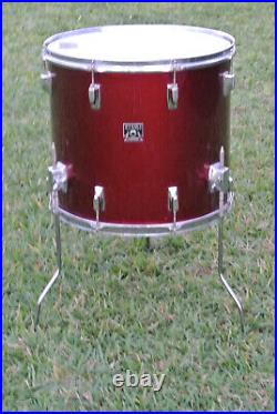 ADD this VINTAGE TAMA IMPERIALSTAR RED 18 FLOOR TOM to YOUR DRUM SET! LOT M499