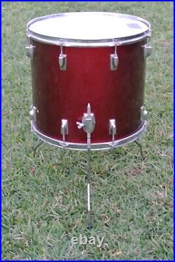 ADD this VINTAGE TAMA IMPERIALSTAR RED 18 FLOOR TOM to YOUR DRUM SET! LOT M499