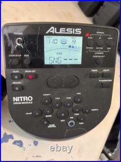 ALESIS Black NITRO DRUM SET KIT with DM7X Module ONLY comes with what's pictured