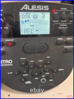 ALESIS Black NITRO DRUM SET KIT with DM7X Module ONLY comes with what's pictured