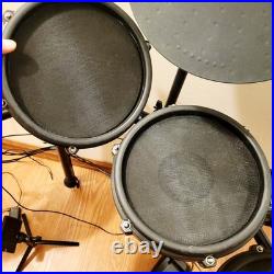 ALESIS Black NITRO DRUM SET KIT with Electronic DM7X Module No Kick Drum