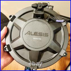 ALESIS Black NITRO DRUM SET KIT with Electronic DM7X Module No Kick Drum