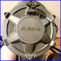 ALESIS Black NITRO DRUM SET KIT with Electronic DM7X Module No Kick Drum