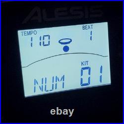 ALESIS Black NITRO DRUM SET KIT with Electronic DM7X Module No Kick Drum