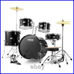 Adult Drum Set 5-Piece 22 in Complete Full Size Drum Kit with Throne Stand