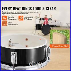 Adult Drum Set 5-Piece 22 in Complete Full Size Drum Kit with Throne Stand