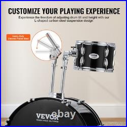 Adult Drum Set 5-Piece 22 in Complete Full Size Drum Kit with Throne Stand