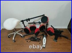 Alesis Command Mesh Kit Incomplete Sold As Pictured With Leather Saddle Seat