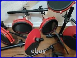 Alesis Command Mesh Kit Incomplete Sold As Pictured With Leather Saddle Seat