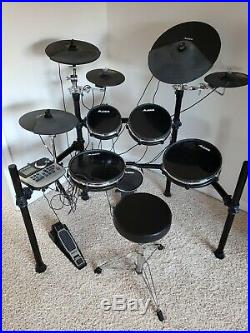 Alesis DM8 Pro electronic drum set with extras