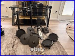 Alesis Digital Electronic Drum Kit 5 Pads Snare Crash Hi-Hat Sticks Kick Pedal