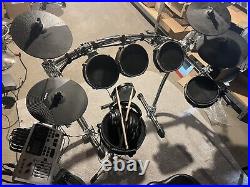 Alesis Dm10 MKII Pro Kit Electronic Drum Set Gibraltor Rack & Throne