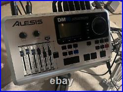 Alesis Dm10 MKII Pro Kit Electronic Drum Set Gibraltor Rack & Throne