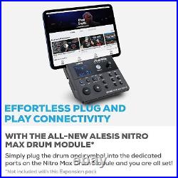 Alesis Drums Nitro Max Expansion Pack Electric Drum Set Expansion for Nitro