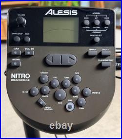 Alesis Nitro DM7X 7 Piece Electric Drum Kit/ No Pedals / Tested Works Clean Alesis Nitro DM7X 7 Piece Electric Drum Kit/ No Pedals / Tested Works Clean