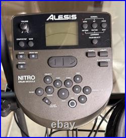Alesis Nitro DM7X 8 Piece Electric Drum Kit Complete w Extra Cable Tested Works