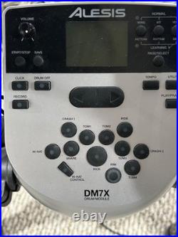 Alesis Nitro Dm7x 6 Piece Pro Electric Digital Electronic Drum Set Kit Extras