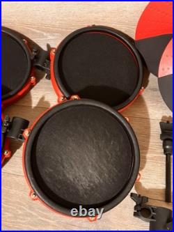 Alesis Nitro Mesh Electric Drumset Red (4 DRUM PADS & 3 CYMBALS ONLY) WORKING Alesis Nitro Mesh Electric Drumset Red (4 DRUM PADS & 3 CYMBALS ONLY) WORKING