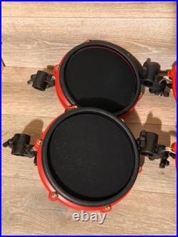 Alesis Nitro Mesh Electric Drumset Red (4 DRUM PADS & 3 CYMBALS ONLY) WORKING Alesis Nitro Mesh Electric Drumset Red (4 DRUM PADS & 3 CYMBALS ONLY) WORKING