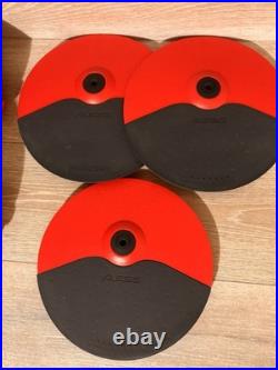 Alesis Nitro Mesh Electric Drumset Red (4 DRUM PADS & 3 CYMBALS ONLY) WORKING Alesis Nitro Mesh Electric Drumset Red (4 DRUM PADS & 3 CYMBALS ONLY) WORKING