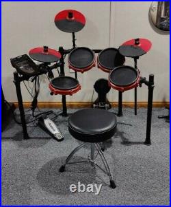 Alesis Nitro Special Edition Mesh Electronic Drum Set Slightly Used with Throne