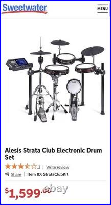 Alesis Strata Club Electronic Drum Set Lightly Played Set Form Sweetwater