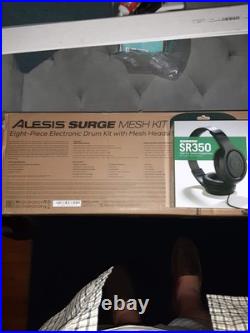 Alesis Surge Mesh Kit 8-Pad Electronic Drum Set Module + Double Bass Pedal